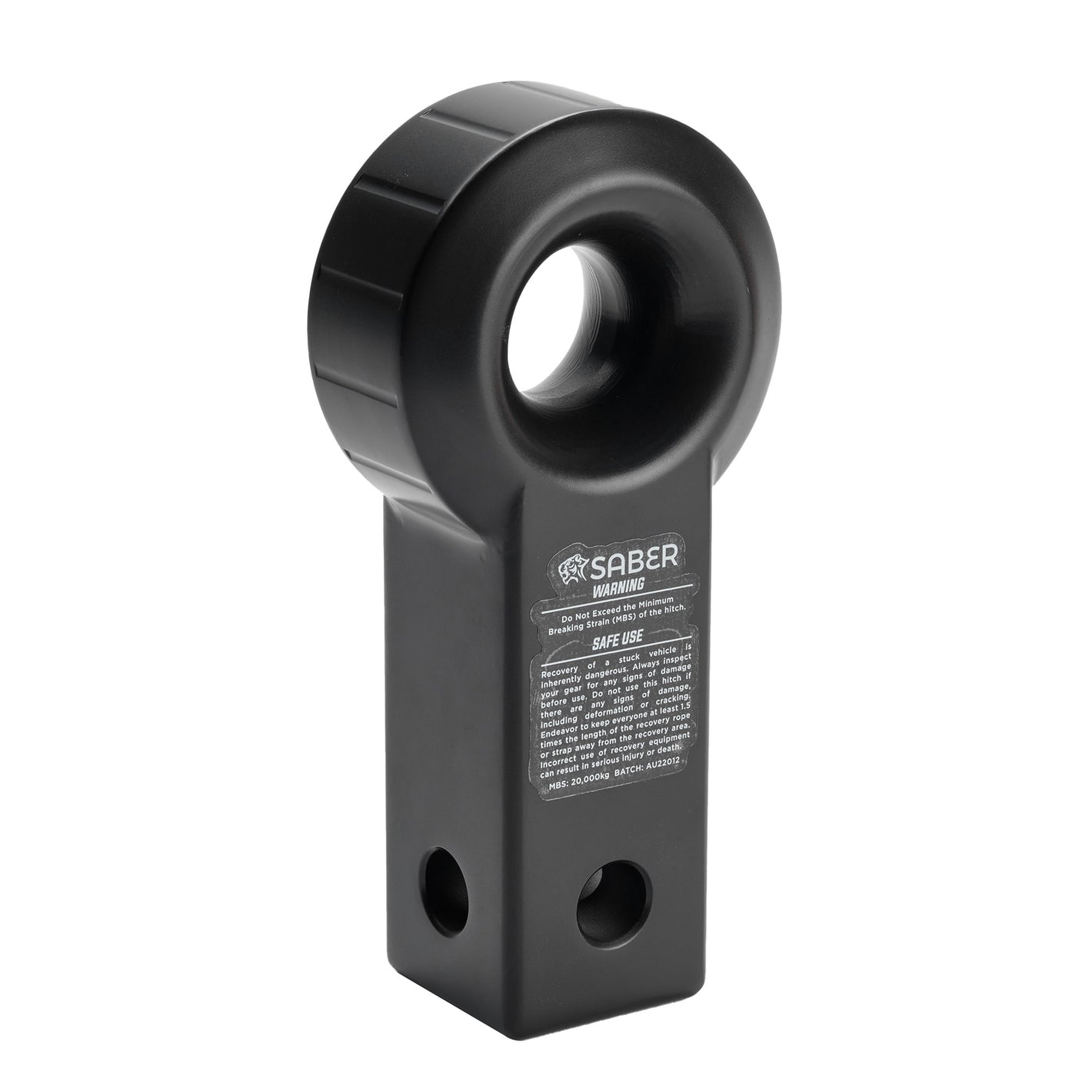 Saber Aluminium Recovery Hitch - Cerakote Black