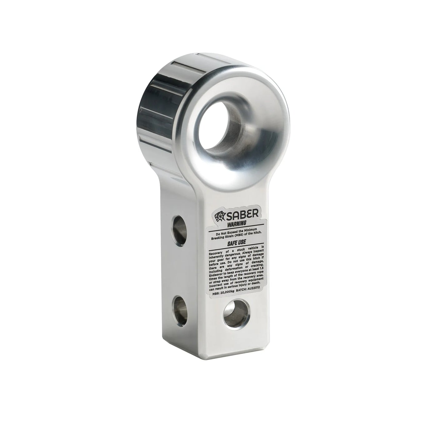 Saber Aluminium Recovery Hitch - Polished Alloy