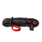13,200KG Black SaberPro Winch Extension Rope w/Red Sheath Eyes - 20M