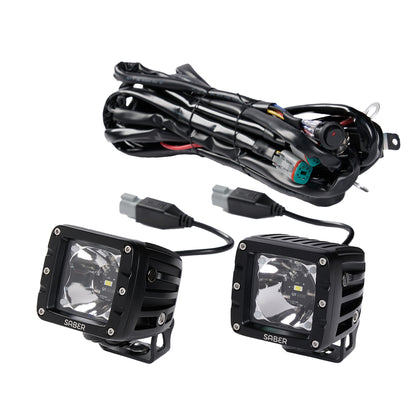Saber RGB Work Lights - Pair - Including Harness