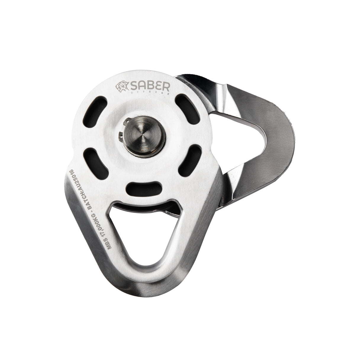 Saber Super Light Snatch Block with steel pulley wheel
