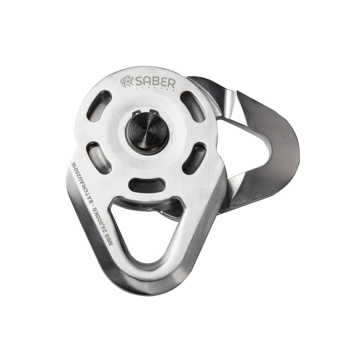 Saber Super Light Snatch Block with steel pulley wheel
