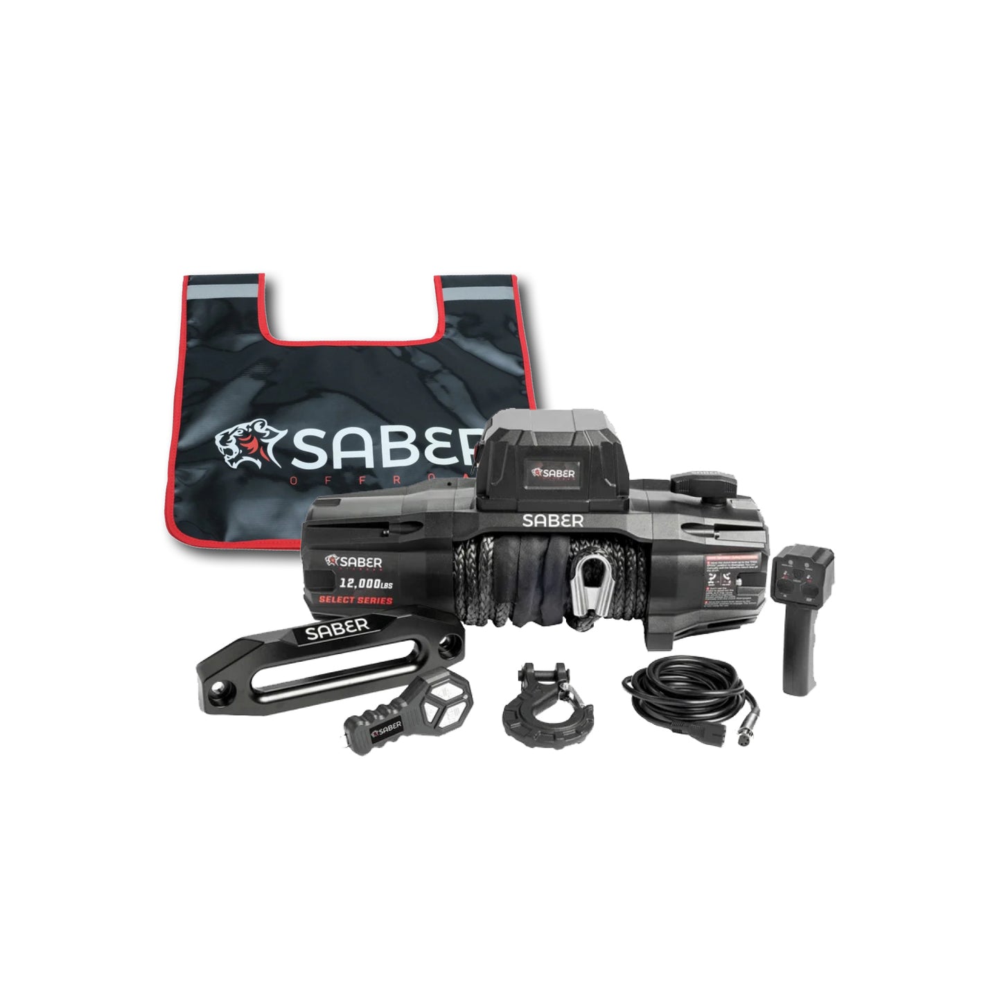 Saber Select Series 12,000lbs Winch includes Bonus Winch Dampener
