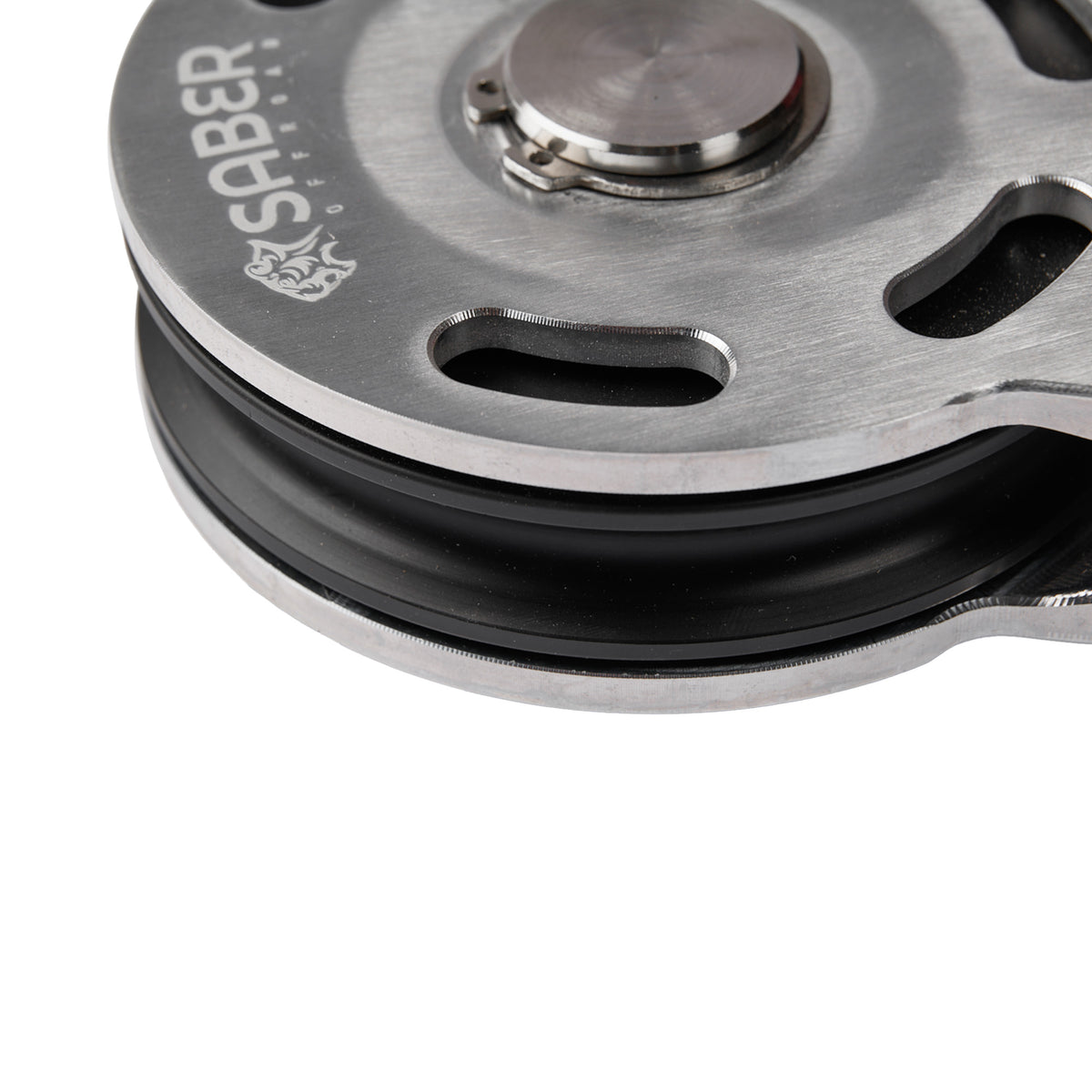 Saber Super Light Snatch Block with steel pulley wheel
