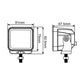 3.2" Work Light - Flood Beam