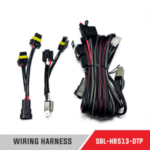 Universal Heavy Duty Single Bar Lamp Wiring Harness suits 140W or Greater Light Bars