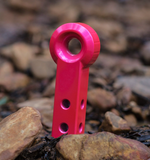 Aluminium Rope Friendly Recovery Hitch  (Extended)- Pink