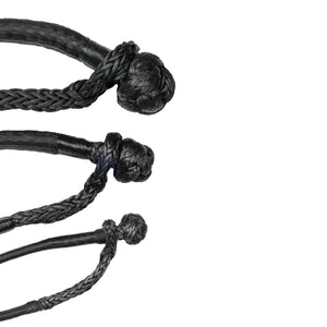 SaberPro - Black Winch Extension Ropes With Red Sheath Eyes