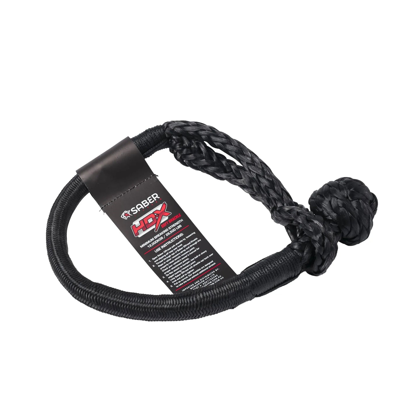 SaberPro 12,000Kg Soft Shackle with Technora Binding