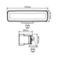 Saber 6" Work Light Bar - Flood Beam
